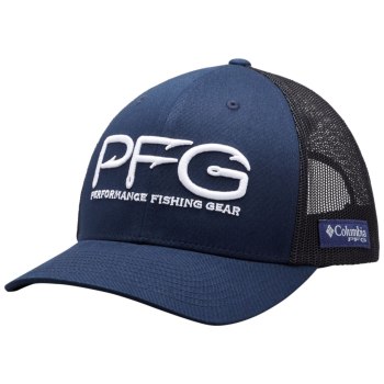 Columbia PFG Mesh Snap Back Hooks Ball, Gorras Azul Marino Para Hombre | 957320-FIM